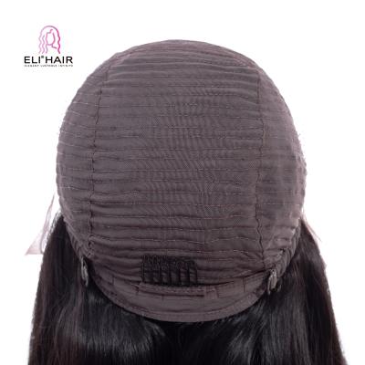 China Water Wave ELI 13x4 Lace Frontal Wig With Raw Baby Hair 100% Virgin Cuticle Aligned Pre Pluck Lace Wig For Black Woman for sale