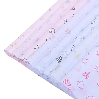 China Bakery Biodegradable Single Color Shop Embossing Makeup Wrapping Graphic Simple Luxury Translucent Tissue Paper for sale