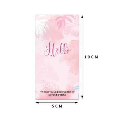 China Promotional custom high quality barcode product logo decal self adhesive stickers cover for flower bouquet for sale