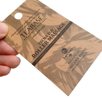 China Recyled Label Embossed Clothing Jewelry Garment Silicone Black Kraft Paper Tag for sale