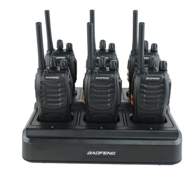 China 6 Packed Baofeng BF-888s 400-470MHZ 16channel Complete Set Baofeng Handheld Walkie Talkie Bf-888S for sale