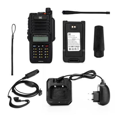 China Uv-9r Plus 5w High Power Ip67 Waterproof Two Way Radio Dual Band 1800mAh Handheld Walkie Talkie for sale