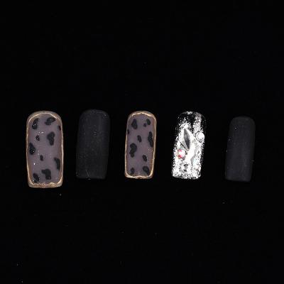 China Flexibility Square Clear Full Cover Medium Nail Tips Acrylic False Artificial Nails Square Nail Tips for sale