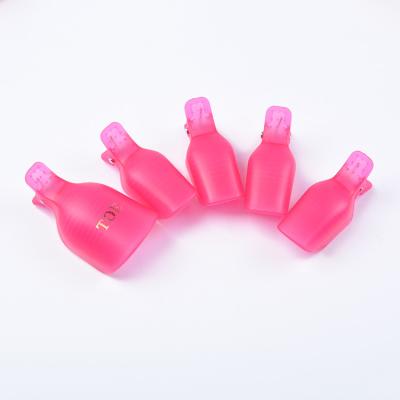 China Convenient 5PCS Pack Reusable Nail Art Polish Plastic Foot Soak Off Clip for Nail Art Design for sale