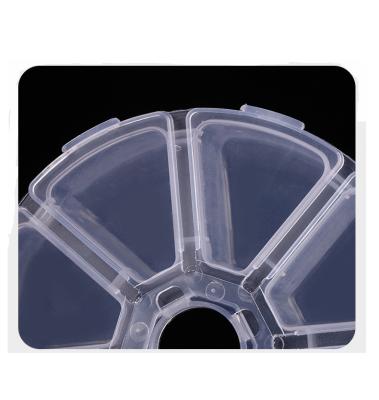 China Convenient Accessories Box--8 compartment  storage case plastic acrylic nail   box for sale