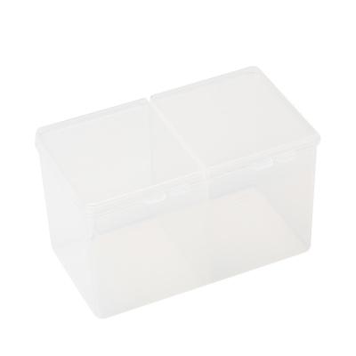 China Convenient Cotton Paper Holder Box-- split container & cap for sale