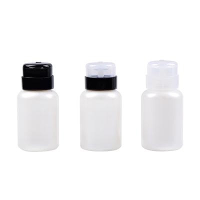 China Convenient Hot selling 200ml Plastic PP Material Bottles Plastic Bottles For Nail Polish Remover Bottle with Pump for sale