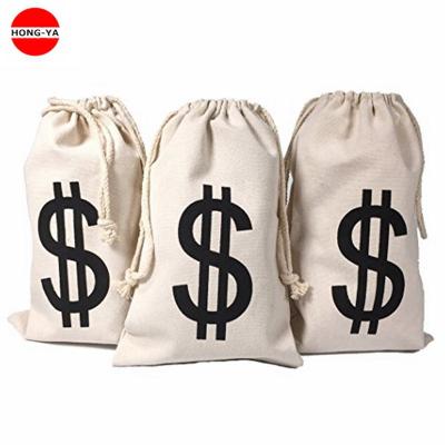 China Wholesale Natural Gift Bag Storage Laundry Bags Fashion Canvas Jewelry Pouches for sale