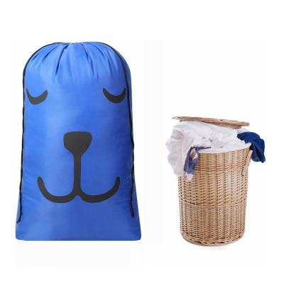 China Custom Gift Bag High Quality 210d Eco Size Polyester Drawstring Wash Large Bag for sale