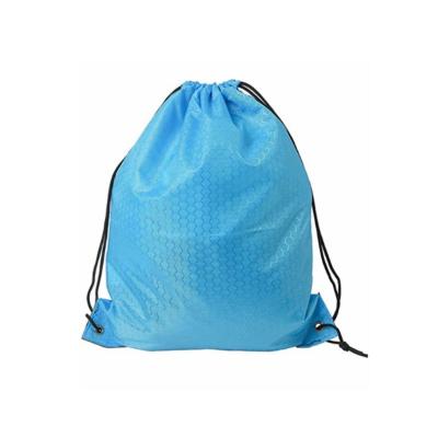 China Eco Friendly Custom Drawstring Backpack 210d Polyester With PU Reinforce For Gym for sale