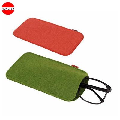 China Wholesale Gift Bag Sunglasses Bag Felt Glasses Case Soft Glass Pouch for sale