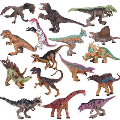 China Leisure and entertainment Cheap price 16 styles animals dinosaurs Tyrannosaurus dinosaur world model set plastic Pvc promotional education toys for kid for sale