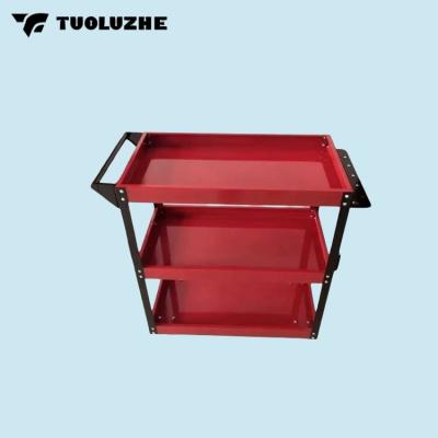 China Easy to operate and safe to use Large capacity three-layer car maintenance tool storage cart tool trolley for sale