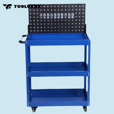 China Easy to operate and safe to use High quality tools with backboard cart car maintenance tools storage tool trolley for sale