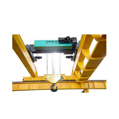 China Workshop China Supplier Double Girder 20 Ton 15m Electric Wire Rope Hoist Crane For Sale for sale