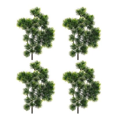 China Natural Touch Plastic Green Evergreen Artificial Pine Branches For Christmas Garden Beautifying Decor for sale