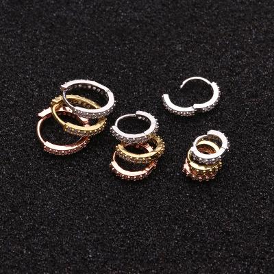 China 6mm/8mm/10mm New CLASSIC Comfortable Earring Cartilage Ear Piercing Huggie Circle Helix Piercing Tragus Piercing Piercing for sale