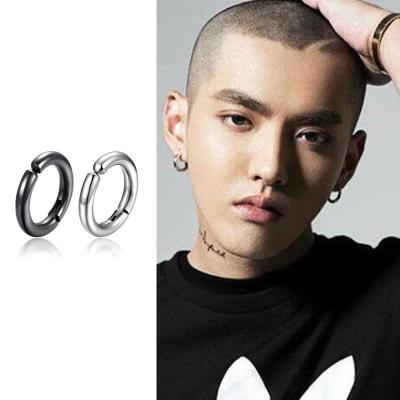 China Yiwu Factory Direct Sales Environmental Protection Small Clip Ear Circle Goods Small Ring Material Fashion Jewelry Ring Without Pierced Earrings Simple for sale