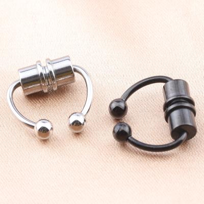 China Hypoallergenic Wholesale Magnet Horseshoes Septum Rings Cut Non Piercing Ear Nose Circle for sale