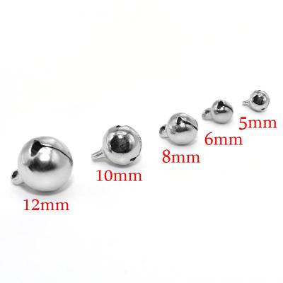 China Jewelry making 316 stainless steel hollow bell small bells necklace christmas diy fengling pendant stainless steel for sale