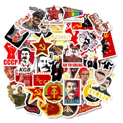 China World War II Stickers Trunk Pull Rod Case Graffiti Stickers Stalin 50 Series Russia USSR CCCP Luggage for sale