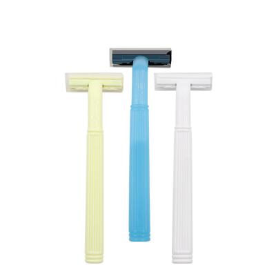 China Reasonable price of twin blade one time razor blade disposable razor for sale