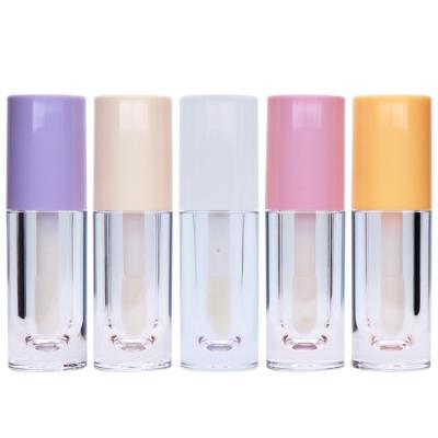 China Big Personal Care Brush Goods Makeup DIY Tools 6.5ml Lip Gloss Package Ready Empty Petg Containers Tubes Bottle Top Colored Lip Gloss Tubes for sale