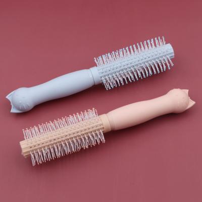 China New Sales ECO Cartoon Cat Cartoon Massage Salon Comb Portable ABS Detangling Hair Brush Comb Nylon Hair Practical Waterproof Students Hot Dishes for sale