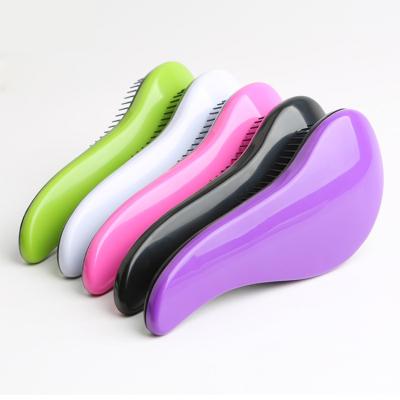 China Salon Factory Comma Type Detangler Hair Brushes ABS Plastic Handle Massage Comb Anti-hair Loss Detangling For Travel Hair Comb for sale