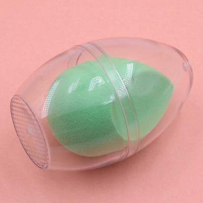 China Female Facial Beauty Custom Waterdrop Shaped Non Latex Powder Puff Base Makeup Sponge Three-Dimensional Private Label for sale