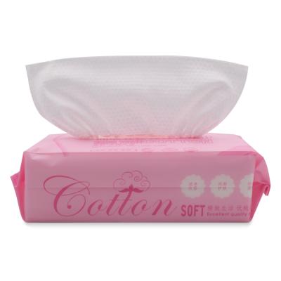 China 100% Cotton Disposable Large Pack Facial Wash Tissue for sale