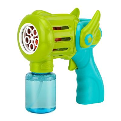 China Hot Sale Electric Automatic Kids Bubble Maker Bubble Machine Kids Shooter Outdoor Game Cool Green And Red Bubble Gun For Kids for sale