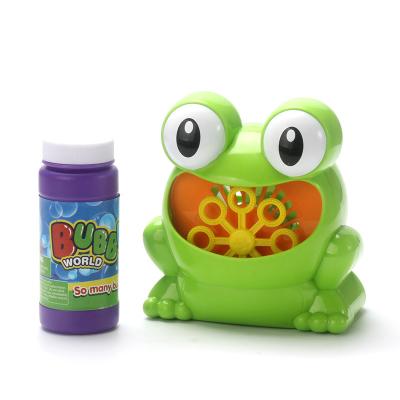 China Ourdoor Toy Hot Cute Funny Frog Summer Automatic Bubble Maker Blower Bubble Maker Toys Party Outdoor Summer Toy for Kids for sale