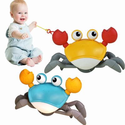 China Bath Toy Summer Outdoor Pull Crab Walking Water Playing Game Baby Bath Toy Kids Crab Crawling Toy for sale