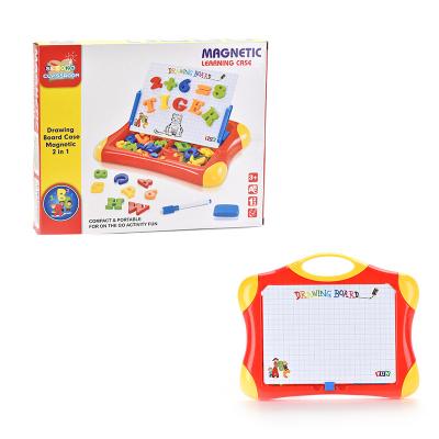 China Drawing Set 2 in 1 Magnetic Letter Tablet Writing Toys and Drawing Board Math Learning Educational Toys for Children for sale