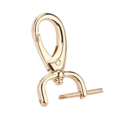 China Best Metal Spring Hook Buckle Bag Zinc Alloy Rotary Buckle Bag Buckle Rotary Snap Accessories Hardware Hardware for sale