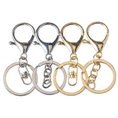 China Durable and Elegant Clasp DIY Jewelry Lobster Key Chain Hardware Pendant Accessories Shape To Key Chain Ring Chain Pendant for sale