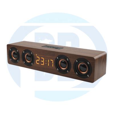 China Portable BT Wood Desk Outdoor Smart Radio Phone Function DropShipping TWS W8C Loudspeaker Speaker for sale