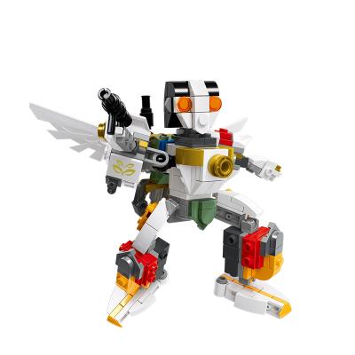 China 8 in 1 Plastic Building Block Toy Virgo Building Block Robot of New Educational Robot for sale