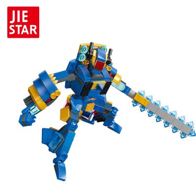 China 8 In 1 Building Blocks Aquarius 193Pcs Creative Diy Robot Robot Building Block For Wholesale for sale