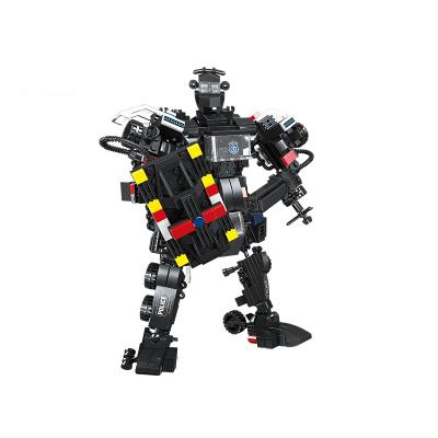 China 8 Eco-friendly Materials In 2 Font Intelligence Robot Building Block Diy Toy For Children for sale