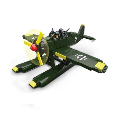 China Creative Blocks Toys For Children Building Blocks 588Pcs Military World Airplane DIY KIS Plastic Building Blocks for sale