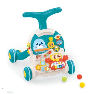 China Learn Education Higher Intelligence Selling Baby Walking Plastic Musical Walker For Babies for sale