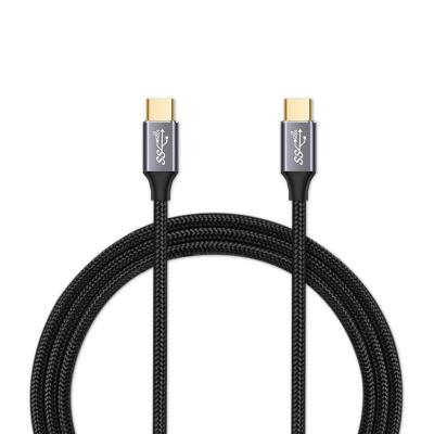 China Charging USB C Cable 100W PD 5A QC On Demand Fast Charging USB C to USB C Cable, Nylon Braided Type C Data Tether USB-C Phone Charger for sale