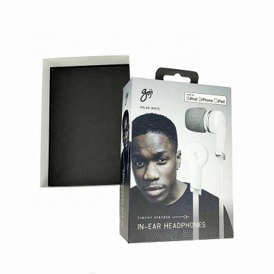 China Recyclable Custom Paper Cardboard Hard Head Earbud Phone Case Packaging Gift Box With Hanger for sale