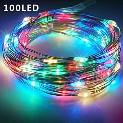 China Led String Light - Blue - App Controlled 100 LED USB Fairy Lights Multi Color Cog Changing 33FT RGB LED String Light with 20-Key Remote Control for sale