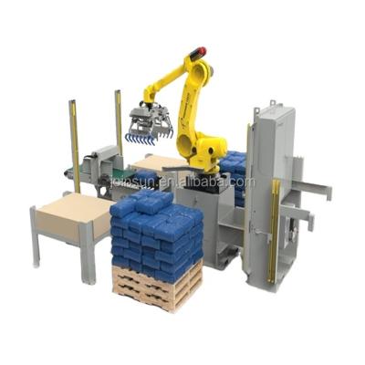 China Beverage Automated Filter Bezel Palletizing Equipment Robotic Palletizer for sale