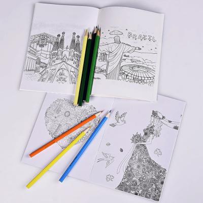 China Custom kids education kids adults water drawing coloring book set for kids with pencil for sale