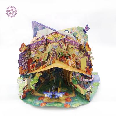 China paper & High Quality Cardboard China Full Coloring Kids Learning 3d Pop Up Book for sale