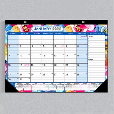 China Custom Monthly Annual Calendar Sublimation Wall Planner Wall Desk Calendar Daily Monthly Weekly Printing for sale